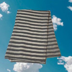 Aerie Striped Gauzy Sarong Beach Wrap Scarf One Size